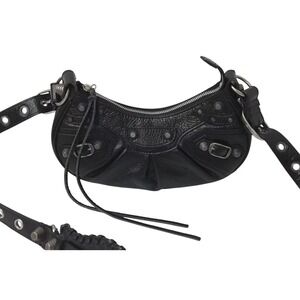 Balenciaga leather bag One LE Shoulder black CAGOLE XS Hobo
